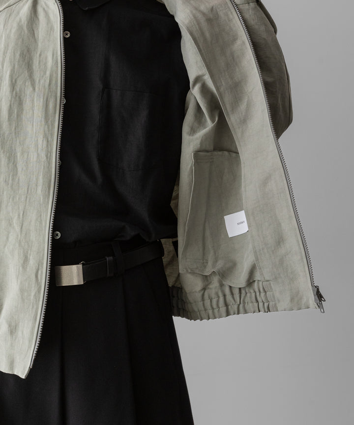 ssstein(シュタイン)のLI/NY POPLIN ZIP UP JACKET - BEIGE GREYの公式通販サイトsession福岡セレクトショップ