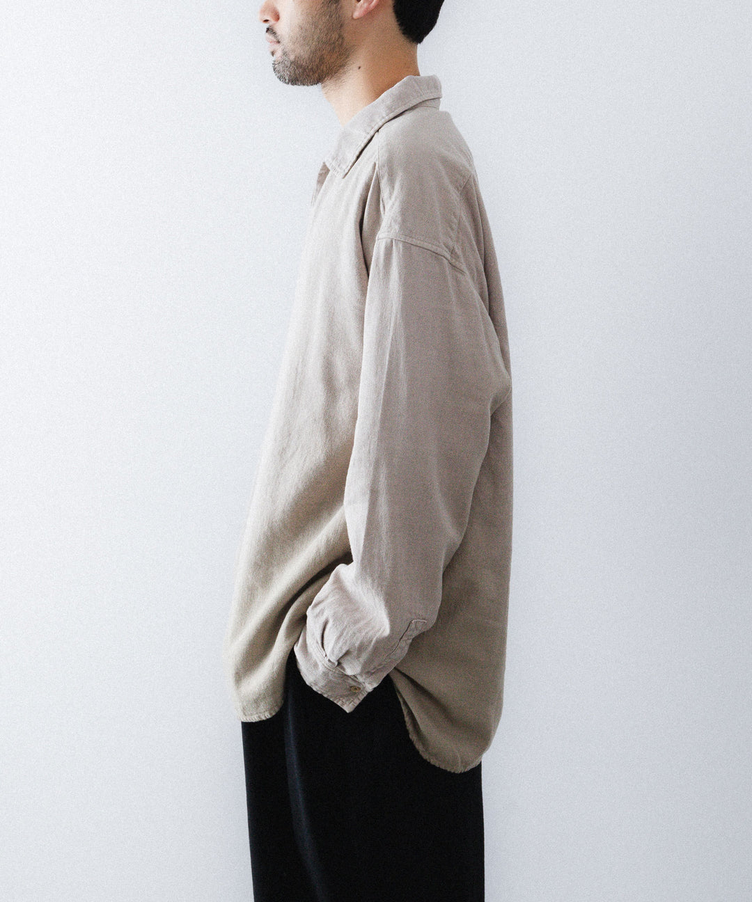 concause-コンコースのSKIPPER SHIRT(SOLID)のBEIGE公式通販サイトsession福岡セレクトショップ
