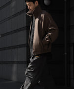 画像をギャラリービューアに読み込む, 【ssstein】MELTON ZIP UP BLOUSON - DARK GREIGE
