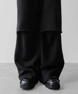 VEIN ヴェインのCO SWEAT CUT OFF BAGGY TROUSERS - BLACKの公式通販サイトsession福岡セレクトショップ