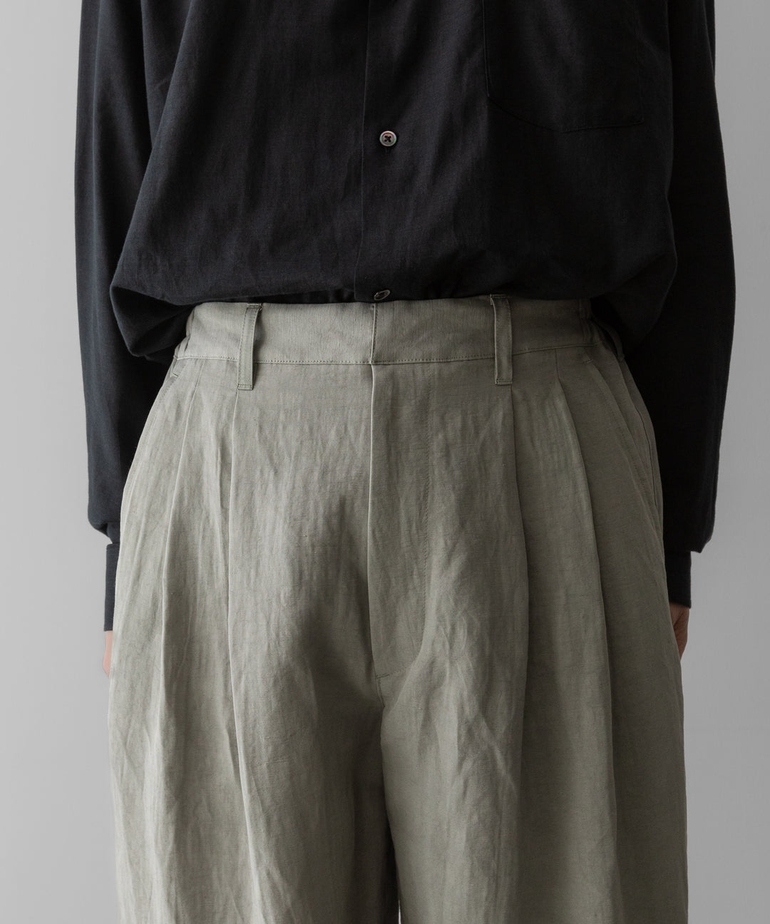 ssstein(シュタイン)のLI/NY POPLIN WIDE EASY TROUSERS - BEIGE GREYの公式通販サイトsession福岡セレクトショップ