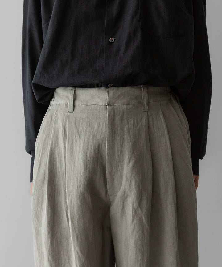 ssstein(シュタイン)のLI/NY POPLIN WIDE EASY TROUSERS - BEIGE GREYの公式通販サイトsession福岡セレクトショップ