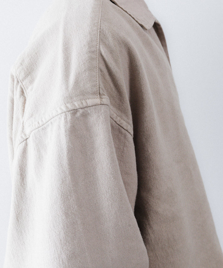 concause-コンコースのSKIPPER SHIRT(SOLID)のBEIGE公式通販サイトsession福岡セレクトショップ