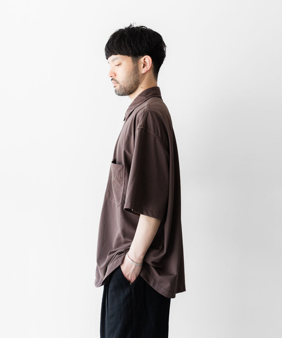 KANEMASA PHIL. カネマサフィルの36G NYLON BALISE SS SHIRTのBROWN DYEの公式通販サイトsession福岡セレクトショップ