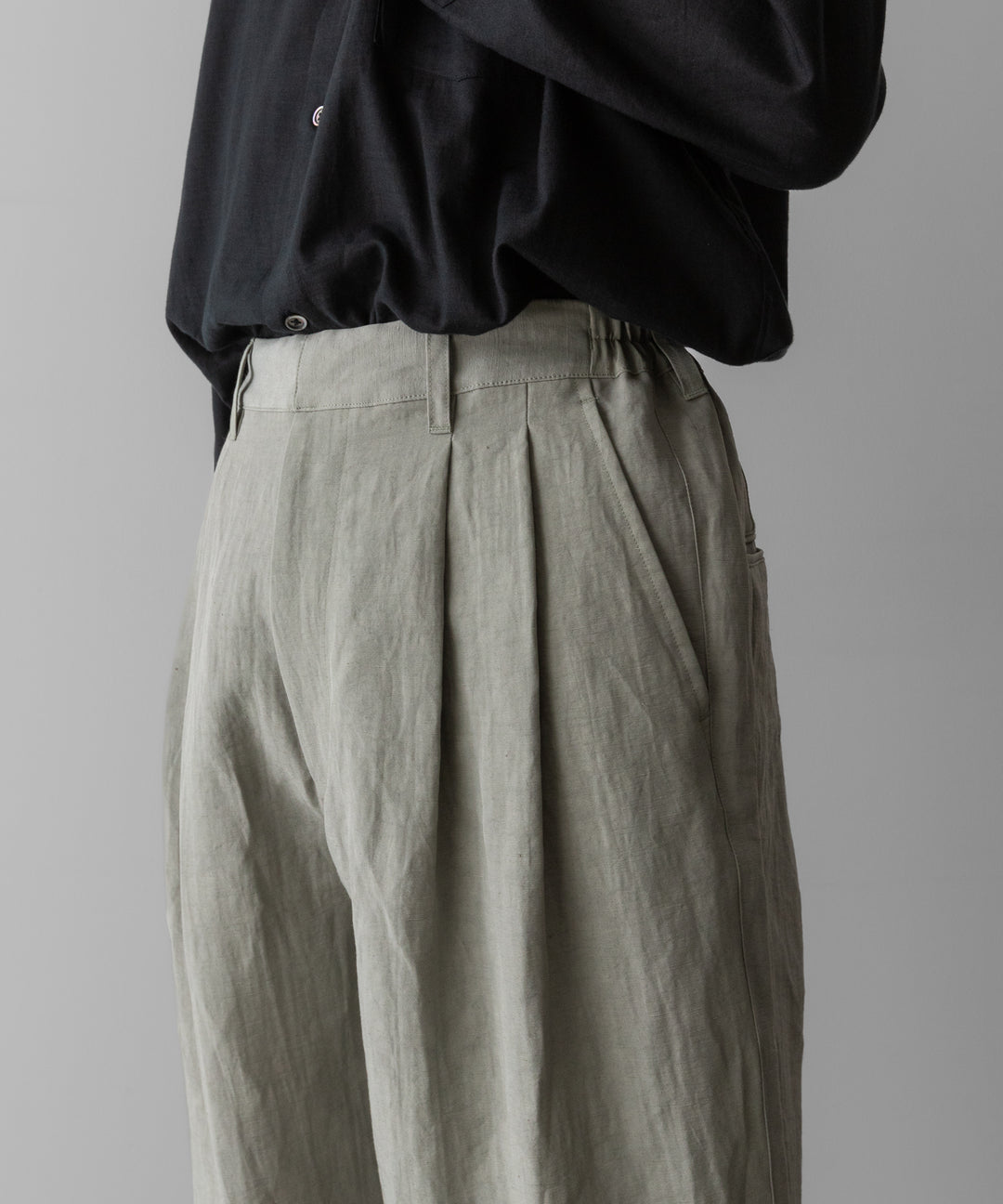 ssstein(シュタイン)のLI/NY POPLIN WIDE EASY TROUSERS - BEIGE GREYの公式通販サイトsession福岡セレクトショップ