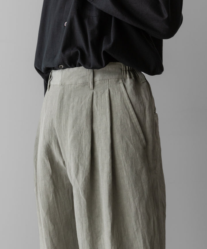 ssstein(シュタイン)のLI/NY POPLIN WIDE EASY TROUSERS - BEIGE GREYの公式通販サイトsession福岡セレクトショップ