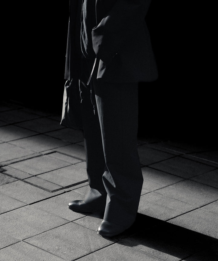 ssstein(シュタイン)のDOUBLE WEAVE COTTON ROUND PANTS - BLACKの公式通販サイトsession福岡セレクトショップ