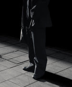 画像をギャラリービューアに読み込む, ssstein(シュタイン)のDOUBLE WEAVE COTTON ROUND PANTS - BLACKの公式通販サイトsession福岡セレクトショップ
