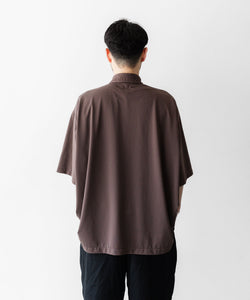 KANEMASA PHIL.】36G NYLON BALISE SS SHIRT - BROWN DYE | 公式通販