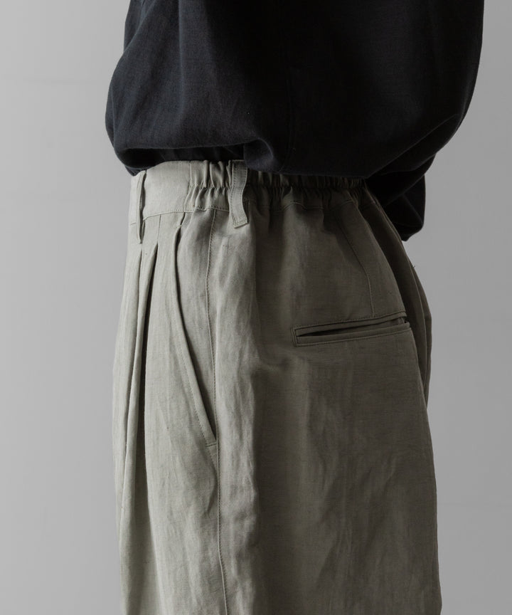 ssstein(シュタイン)のLI/NY POPLIN WIDE EASY TROUSERS - BEIGE GREYの公式通販サイトsession福岡セレクトショップ