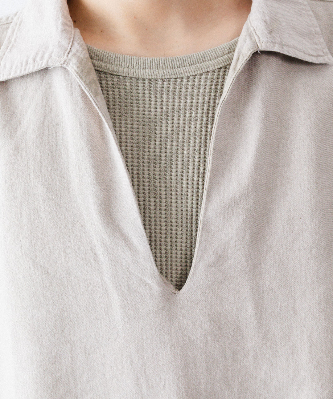 concause-コンコースのSKIPPER SHIRT(SOLID)のBEIGE公式通販サイトsession福岡セレクトショップ