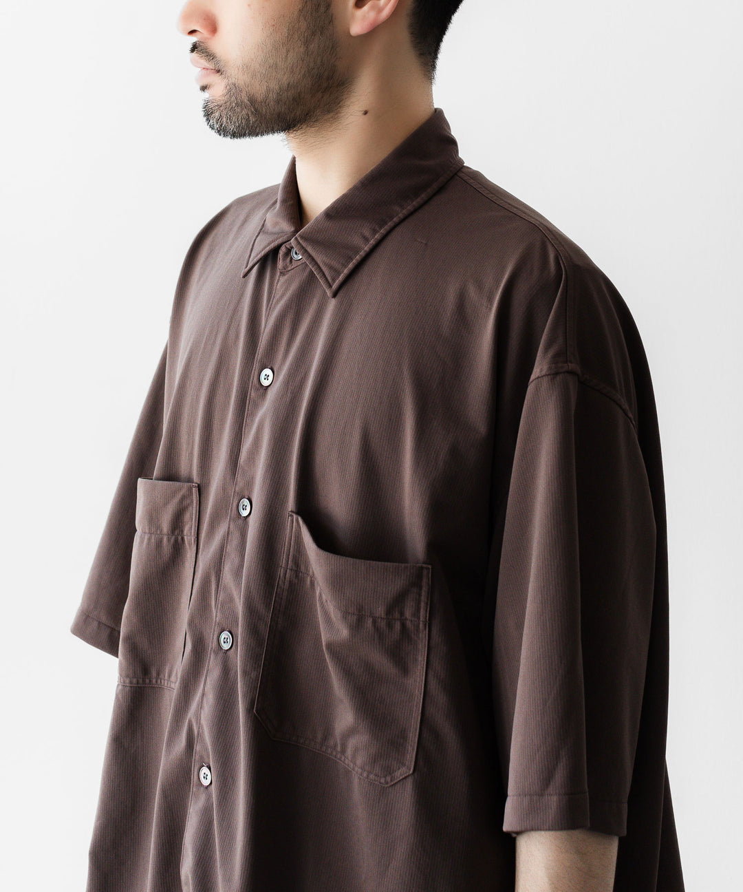 KANEMASA PHIL. カネマサフィルの36G NYLON BALISE SS SHIRTのBROWN DYEの公式通販サイトsession福岡セレクトショップ