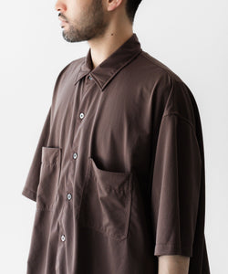 KANEMASA PHIL.】36G NYLON BALISE SS SHIRT - BROWN DYE | 公式通販