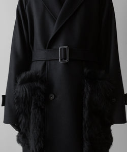 ssstein(シュタイン)の24AWコレクション OVERSIZED POCKET COAT (POCKET FUR) - BLACK 公式通販サイトsession福岡セレクトショップ