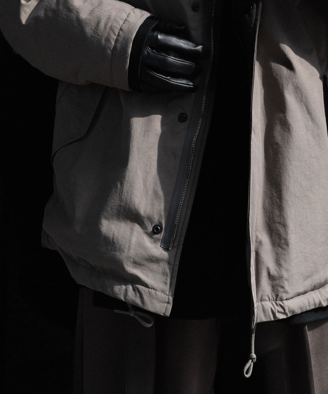 【 ATTACHMENT 】CO/NY WEATHER CLOTH UTILITY JACKET - KHAKI GRAY