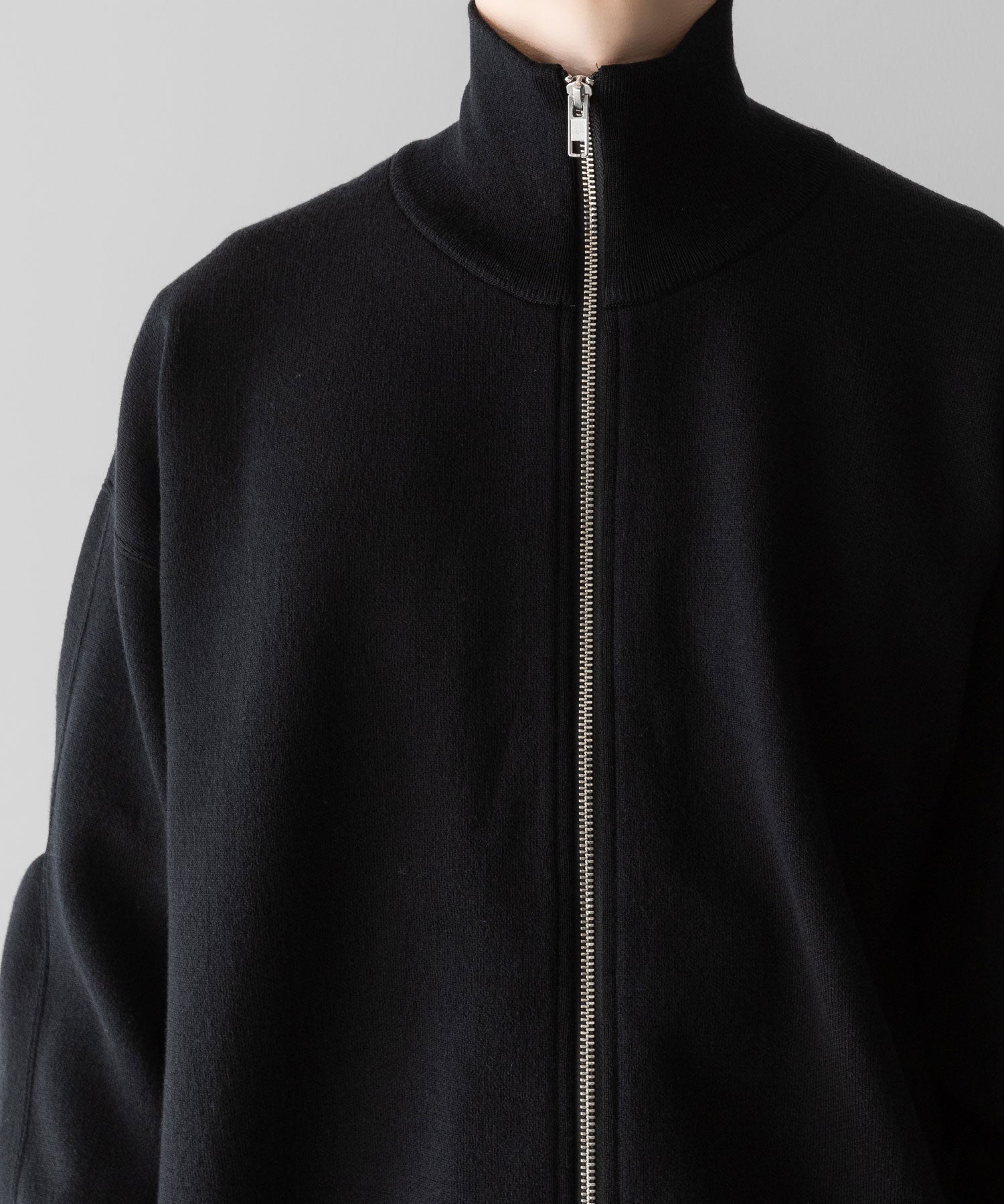 ssstein(シュタイン)のOVERSIZED DOUBLE KNIT ZIP JACKET - BLACK×BLACKの公式通販サイトsession福岡セレクトショップ