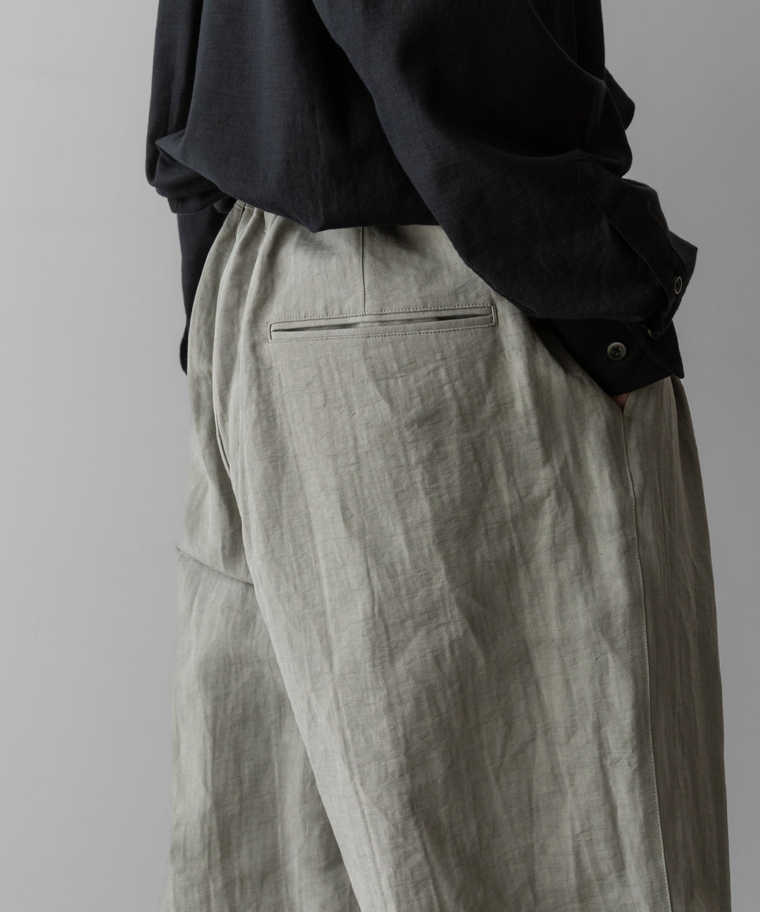 ssstein(シュタイン)のLI/NY POPLIN WIDE EASY TROUSERS - BEIGE GREYの公式通販サイトsession福岡セレクトショップ