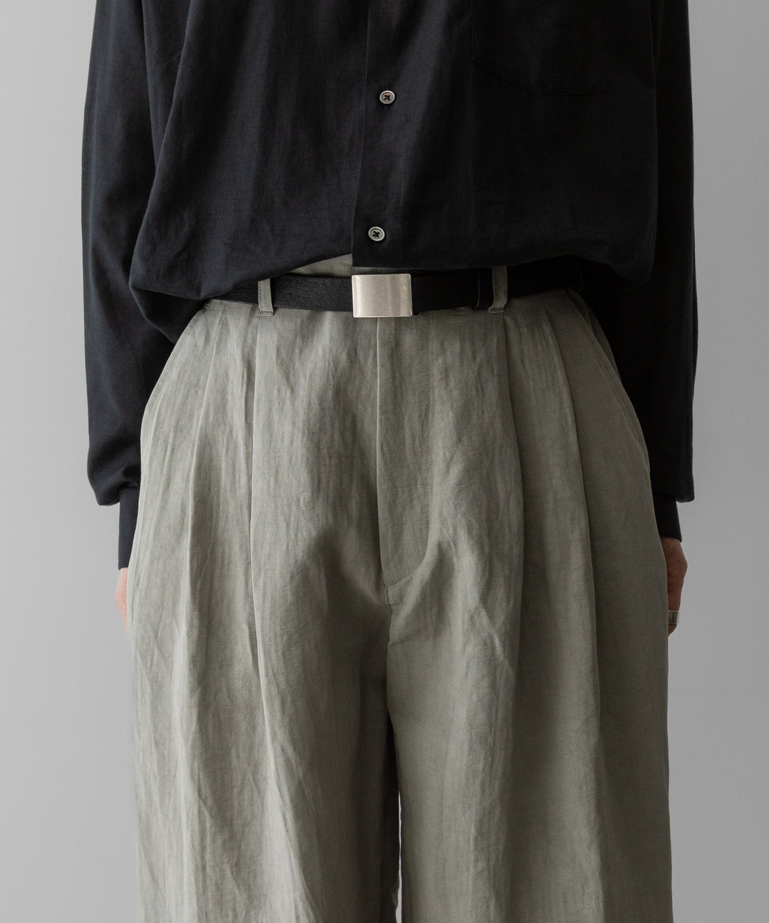 ssstein(シュタイン)のLI/NY POPLIN WIDE EASY TROUSERS - BEIGE GREYの公式通販サイトsession福岡セレクトショップ