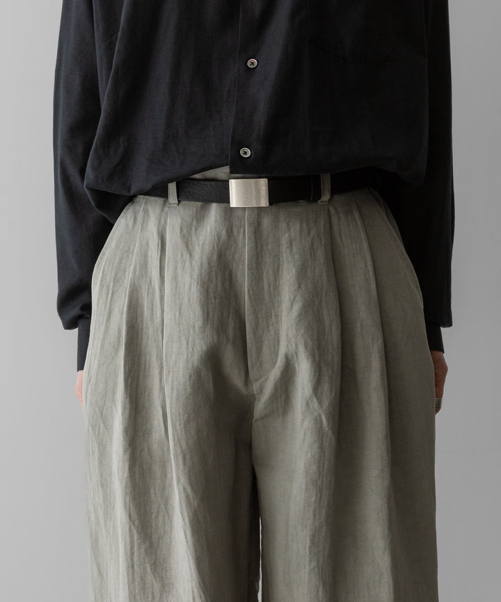 ssstein(シュタイン)のLI/NY POPLIN WIDE EASY TROUSERS - BEIGE GREYの公式通販サイトsession福岡セレクトショップ