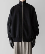 画像をギャラリービューアに読み込む, ssstein(シュタイン)のOVERSIZED DOUBLE KNIT ZIP JACKET - BLACK×BLACKの公式通販サイトsession福岡セレクトショップ
