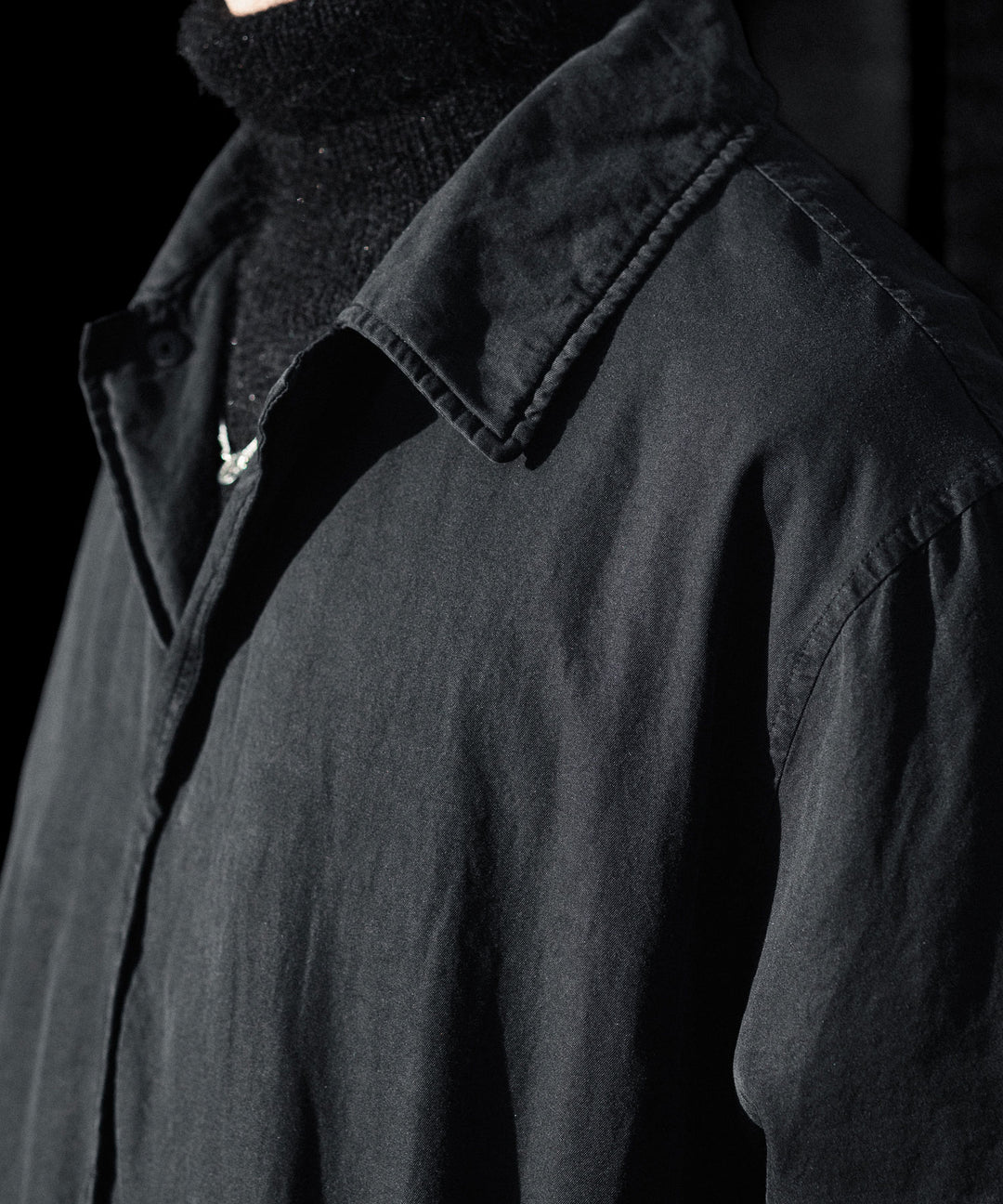 ssstein(シュタイン)のCOTTON RAYON VINTAGE COACH JACKET - BLACKの公式通販サイトsession福岡セレクトショップ
