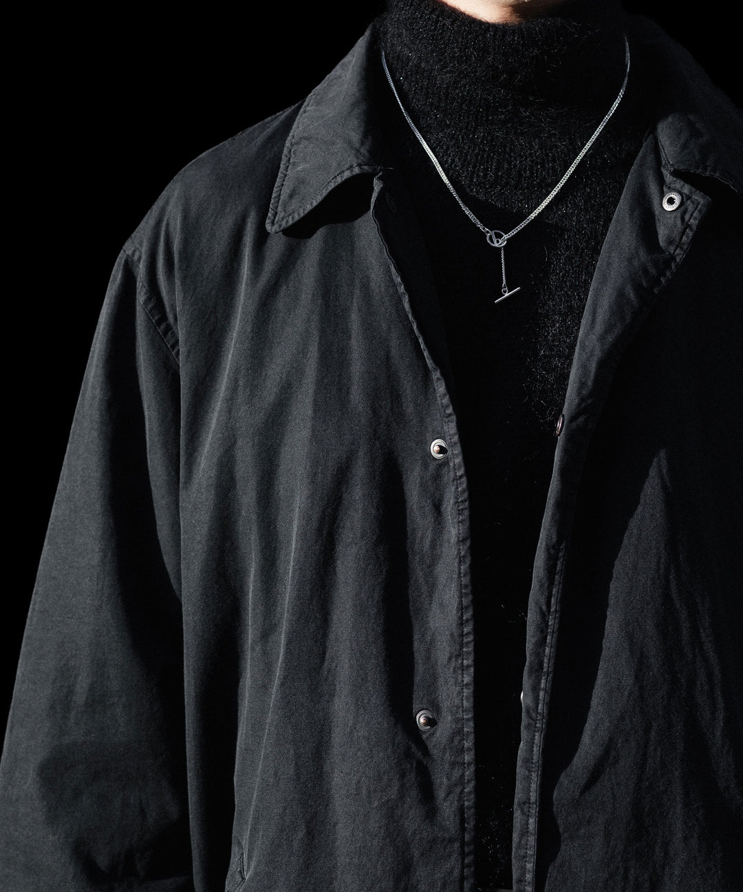 ssstein(シュタイン)のCOTTON RAYON VINTAGE COACH JACKET - BLACKの公式通販サイトsession福岡セレクトショップ