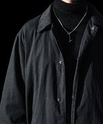 画像をギャラリービューアに読み込む, ssstein(シュタイン)のCOTTON RAYON VINTAGE COACH JACKET - BLACKの公式通販サイトsession福岡セレクトショップ
