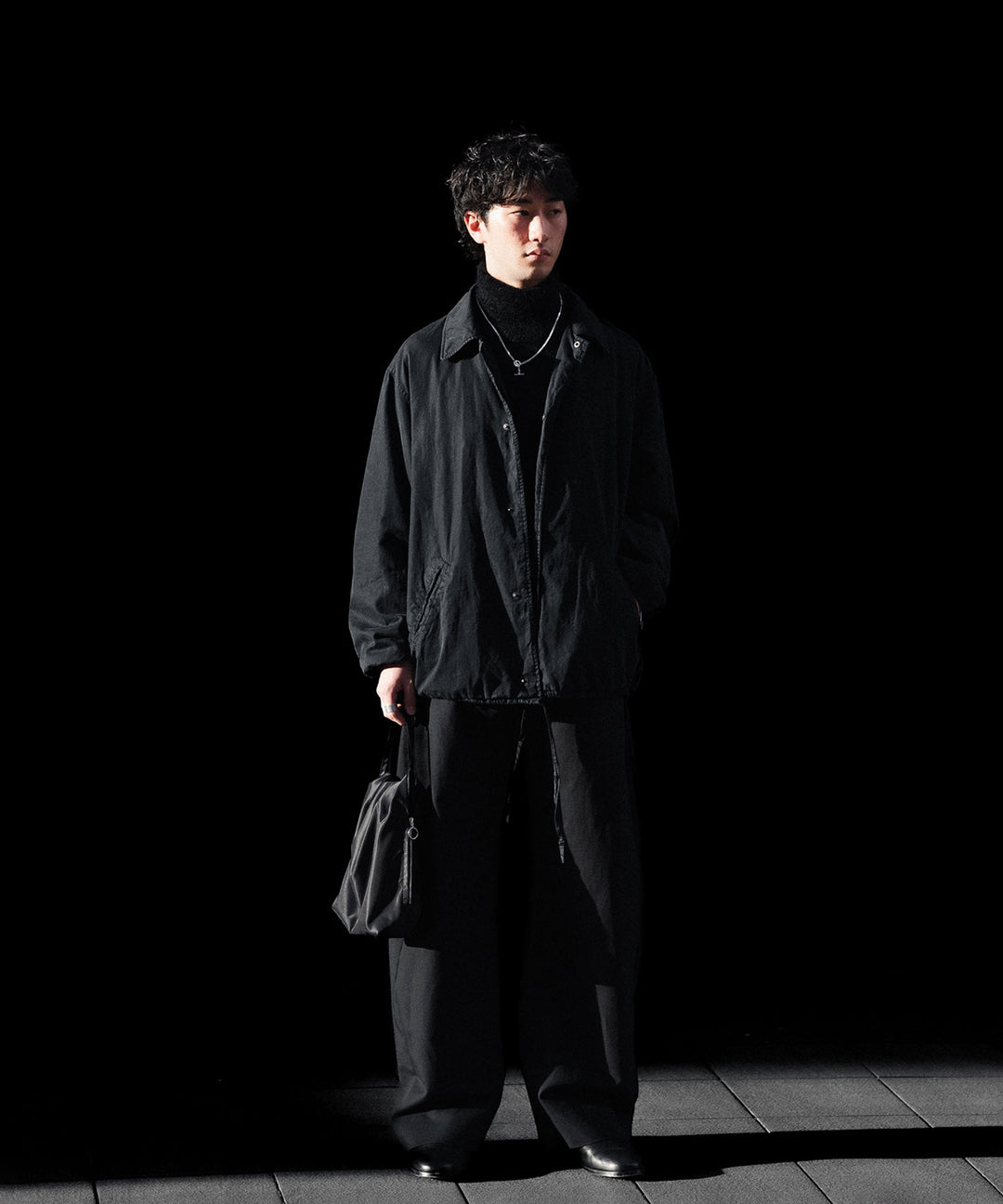 ssstein(シュタイン)のCOTTON RAYON VINTAGE COACH JACKET - BLACKの公式通販サイトsession福岡セレクトショップ