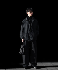 ssstein / シュタイン】COTTON RAYON VINTAGE COACH JACKET - BLACK