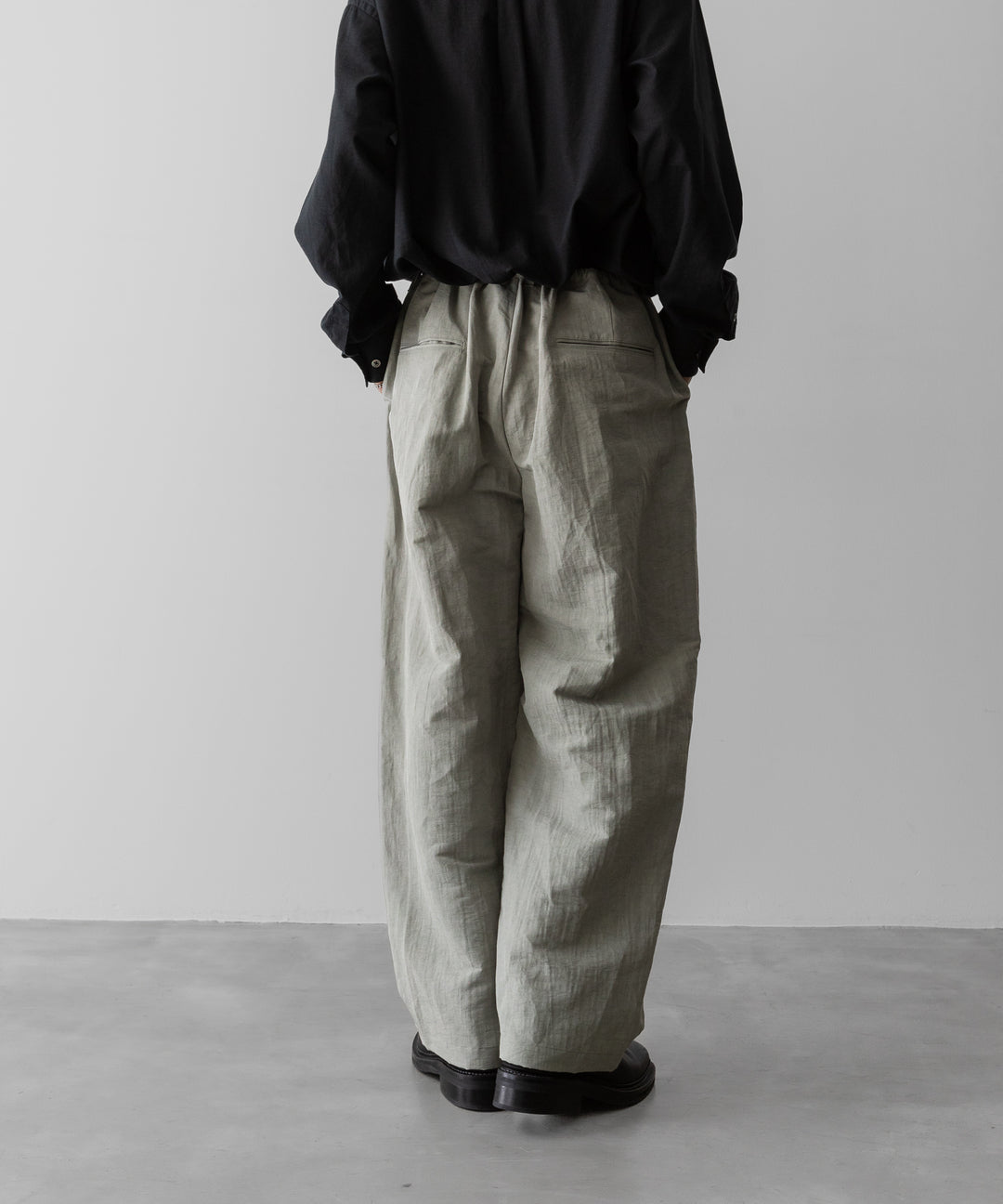 ssstein(シュタイン)のLI/NY POPLIN WIDE EASY TROUSERS - BEIGE GREYの公式通販サイトsession福岡セレクトショップ