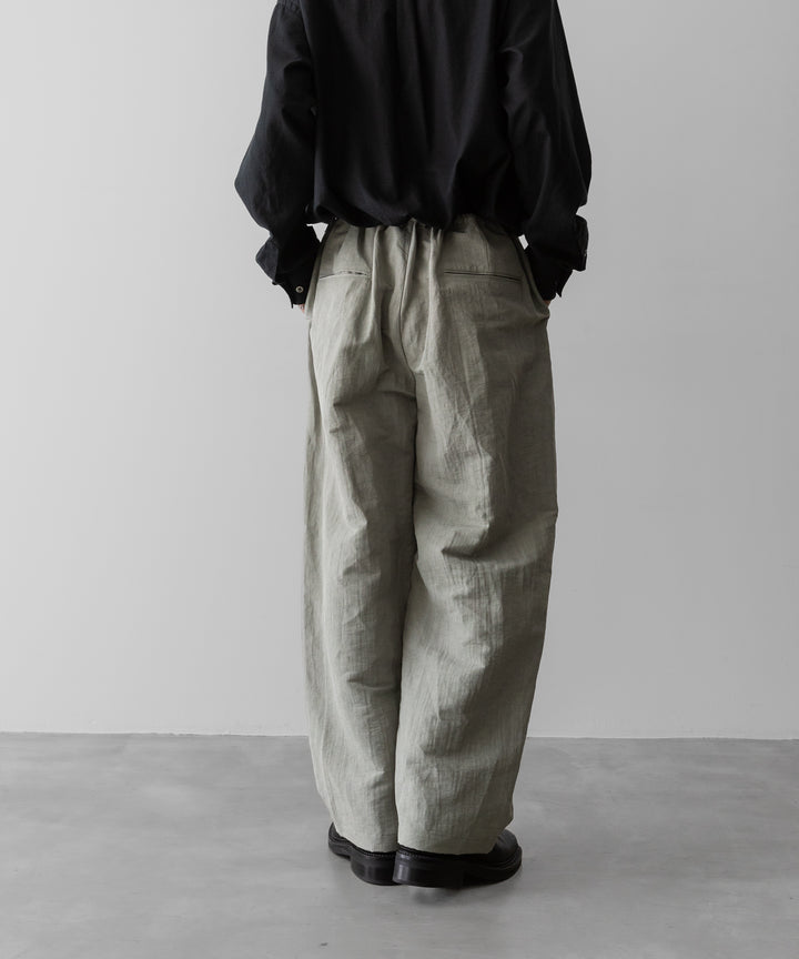 ssstein(シュタイン)のLI/NY POPLIN WIDE EASY TROUSERS - BEIGE GREYの公式通販サイトsession福岡セレクトショップ