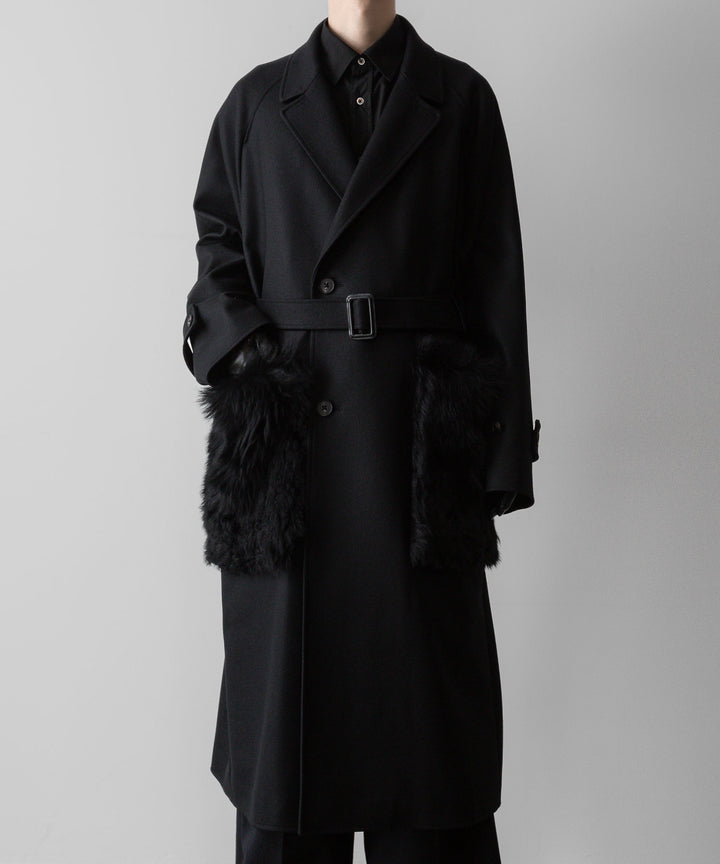 ssstein(シュタイン)の24AWコレクション OVERSIZED POCKET COAT (POCKET FUR) - BLACK 公式通販サイトsession福岡セレクトショップ