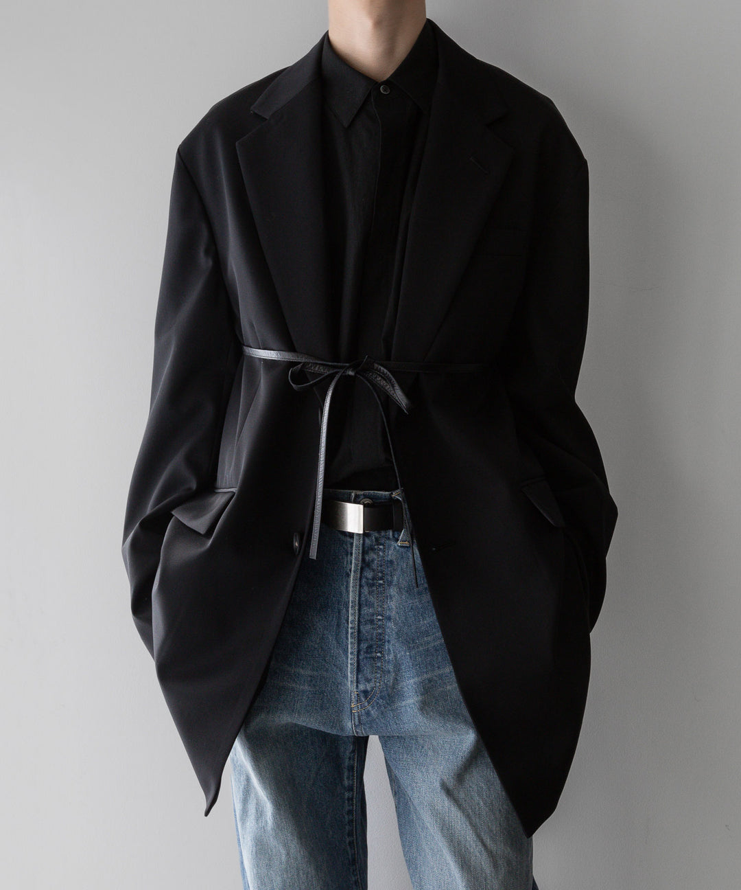 stein(シュタイン)の24SSコレクションOVERSIZED SINGLE BREASTED LONG JACKETのBLACK sessionセッション福岡セレクトショップ 公式通販サイト