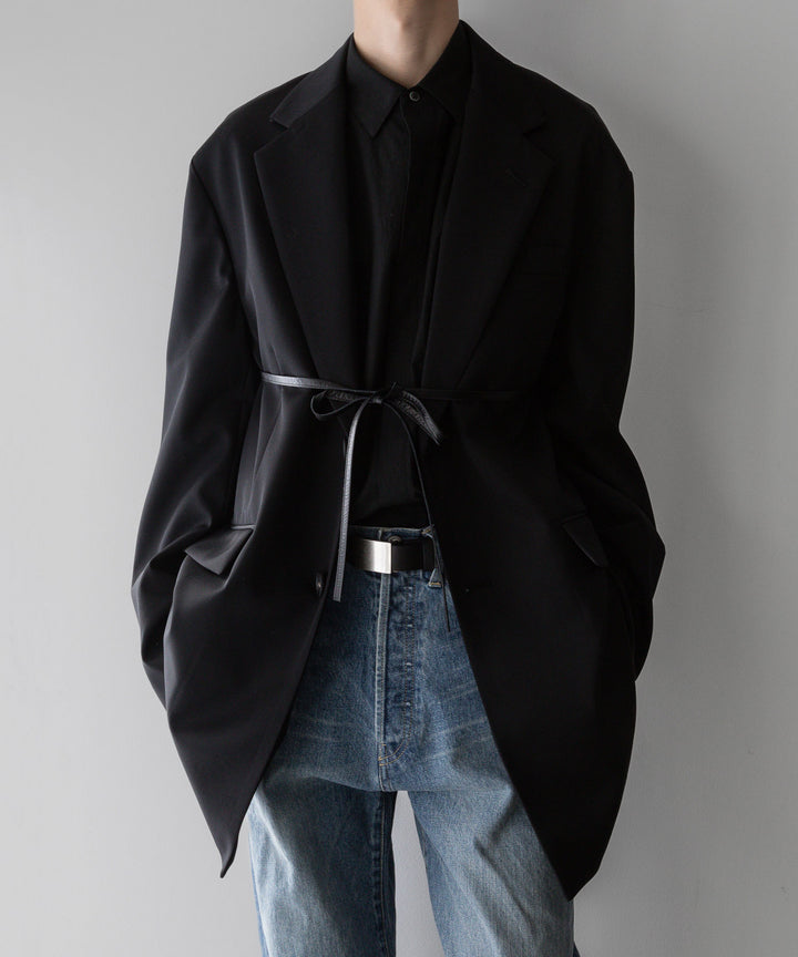 stein(シュタイン)の24SSコレクションOVERSIZED SINGLE BREASTED LONG JACKETのBLACK sessionセッション福岡セレクトショップ 公式通販サイト