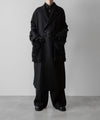 【ssstein】OVERSIZED POCKET COAT (POCKET FUR) - BLACK
