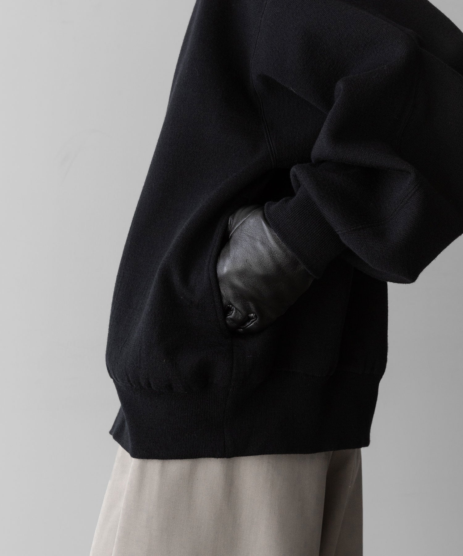 ssstein(シュタイン)のOVERSIZED DOUBLE KNIT ZIP JACKET - BLACK×BLACKの公式通販サイトsession福岡セレクトショップ