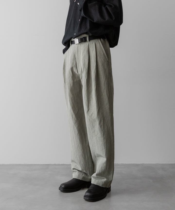 ssstein(シュタイン)のLI/NY POPLIN WIDE EASY TROUSERS - BEIGE GREYの公式通販サイトsession福岡セレクトショップ