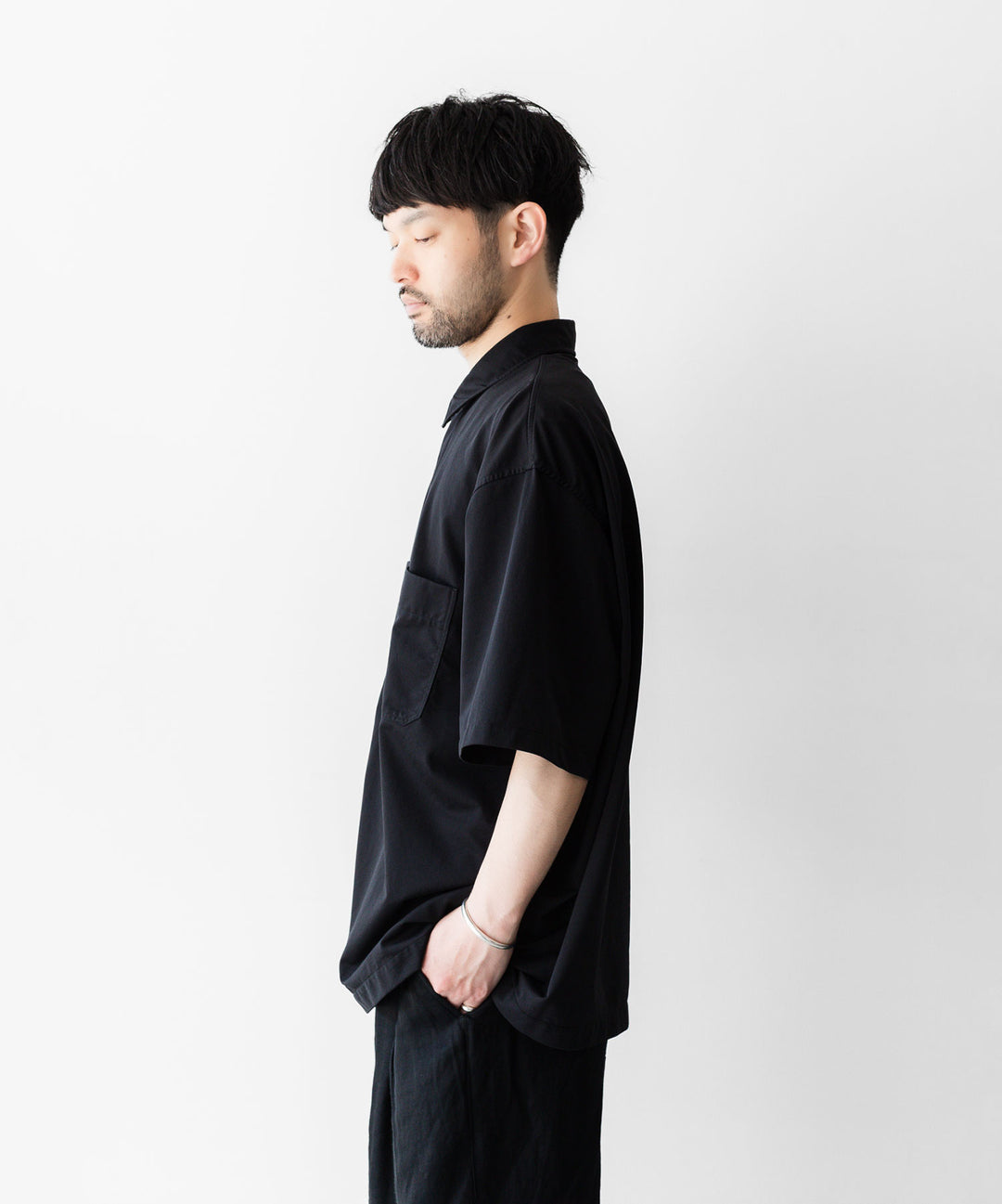 KANEMASA PHIL. カネマサフィルの36G NYLON BALISE SS SHIRTのBLACK DYEの公式通販サイトsession福岡セレクトショップ