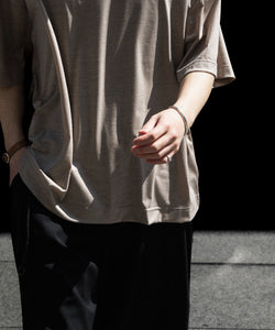 KANEMASA PHIL.】36G WOOL SS TEE - BEIGE | 公式通販サイト session