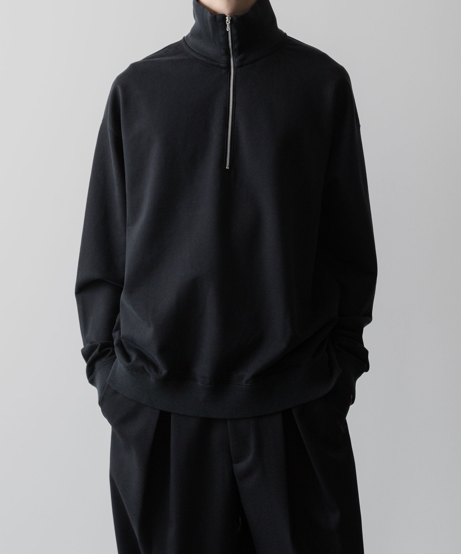 KANEMASA PHIL. カネマサフィルの36G SUPER FINE GAUGE HALF ZIP PULLOVER - BLACKの公式通販サイトsession福岡セレクトショップ