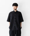 【KANEMASA PHIL.】36G NYLON BALISE SS SHIRT - BLACK DYE