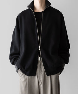 ssstein(シュタイン)のOVERSIZED DOUBLE KNIT ZIP JACKET - BLACK×BLACKの公式通販サイトsession福岡セレクトショップ