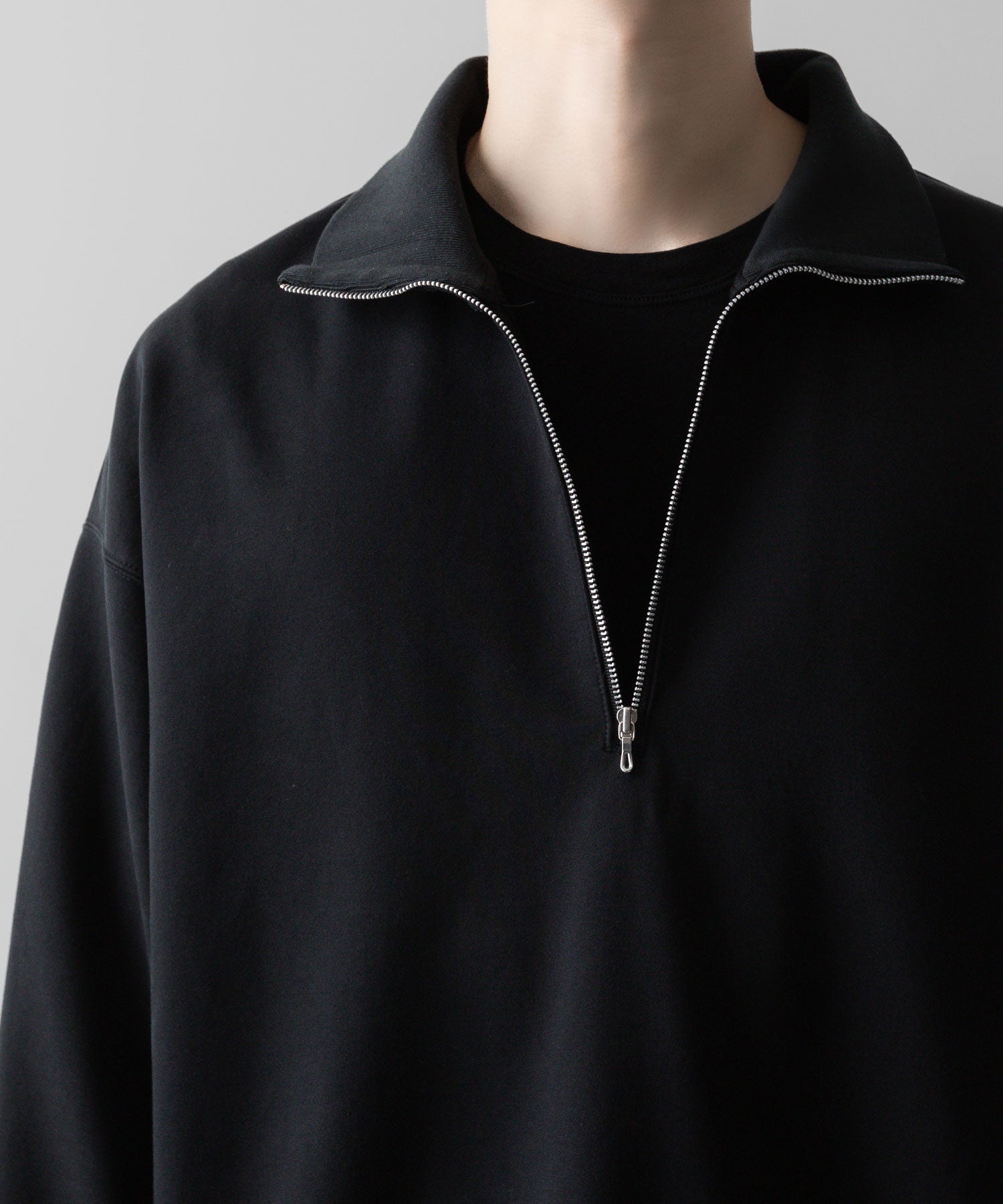 KANEMASA PHIL. カネマサフィルの36G SUPER FINE GAUGE HALF ZIP PULLOVER - BLACKの公式通販サイトsession福岡セレクトショップ