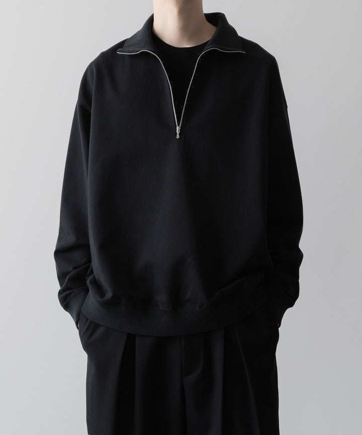KANEMASA PHIL. カネマサフィルの36G SUPER FINE GAUGE HALF ZIP PULLOVER - BLACKの公式通販サイトsession福岡セレクトショップ