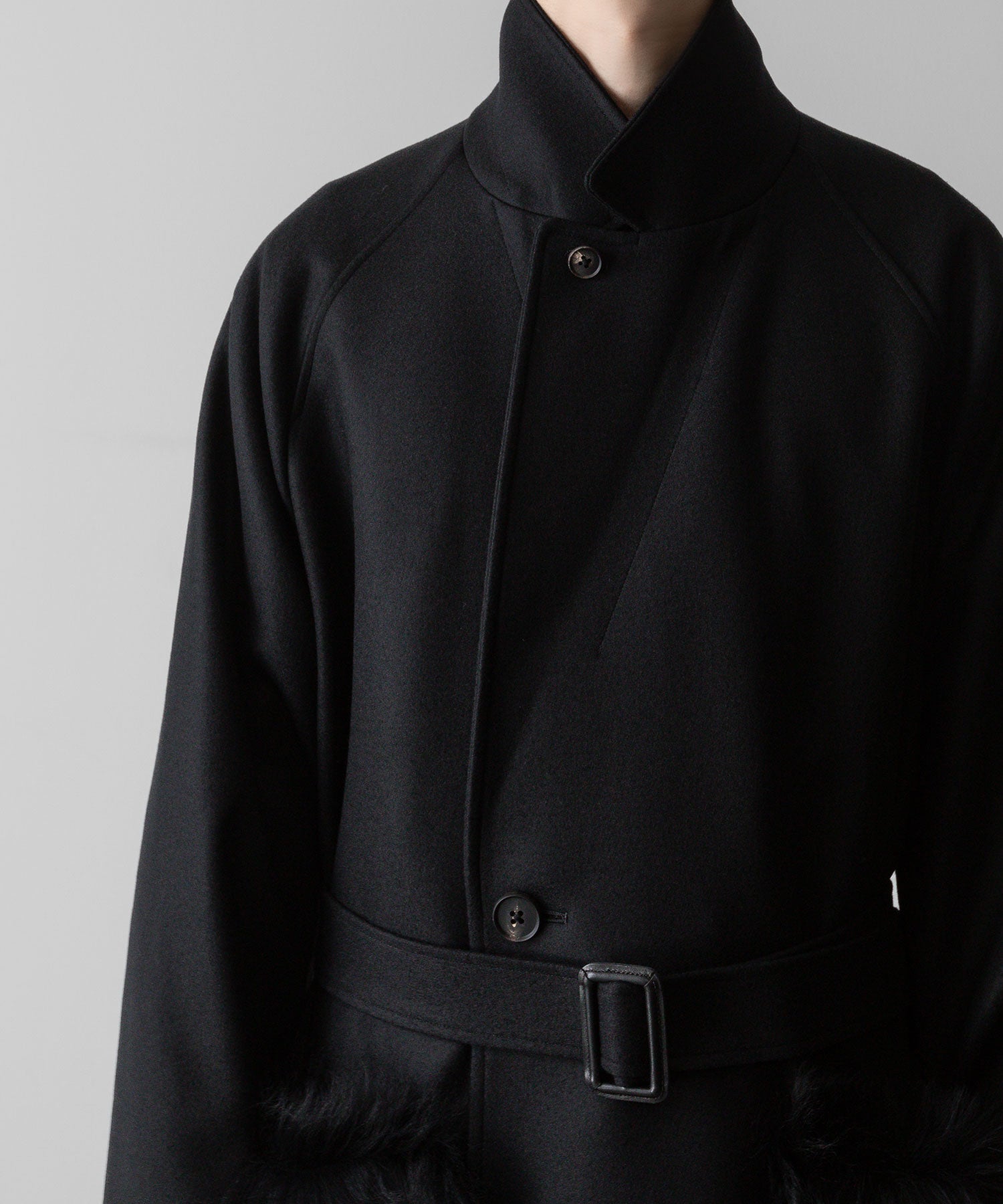 ssstein(シュタイン)の24AWコレクション OVERSIZED POCKET COAT (POCKET FUR) - BLACK 公式通販サイトsession福岡セレクトショップ