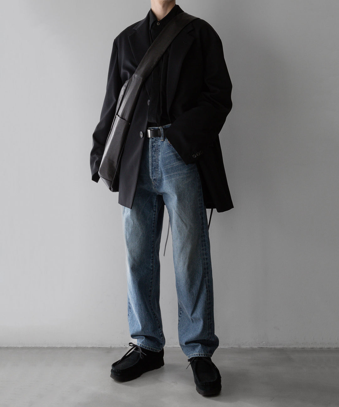 stein(シュタイン)の24SSコレクションSHOULDER BAGのBLACK(LEATHER) 公式通販サイトsession福岡セレクトショップ