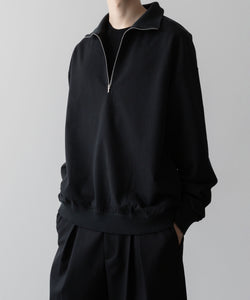 KANEMASA PHIL. カネマサフィルの36G SUPER FINE GAUGE HALF ZIP PULLOVER - BLACKの公式通販サイトsession福岡セレクトショップ