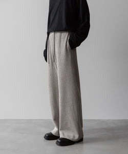 VEIN ヴェインのWO/PE QUARTER GAUGE KNIT EASY WIDE TROUSERS - X.OFF WHITEの公式通販サイトsession福岡セレクトショップ