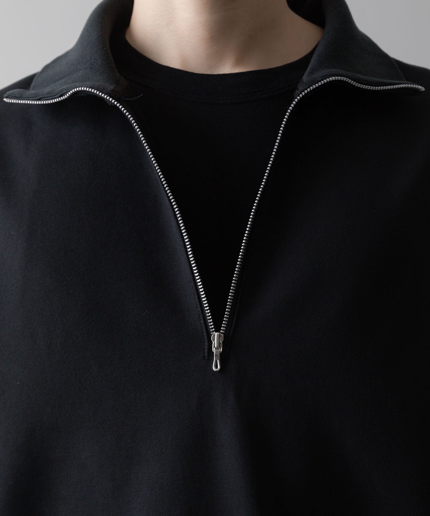 KANEMASA PHIL. カネマサフィルの36G SUPER FINE GAUGE HALF ZIP PULLOVER - BLACKの公式通販サイトsession福岡セレクトショップ