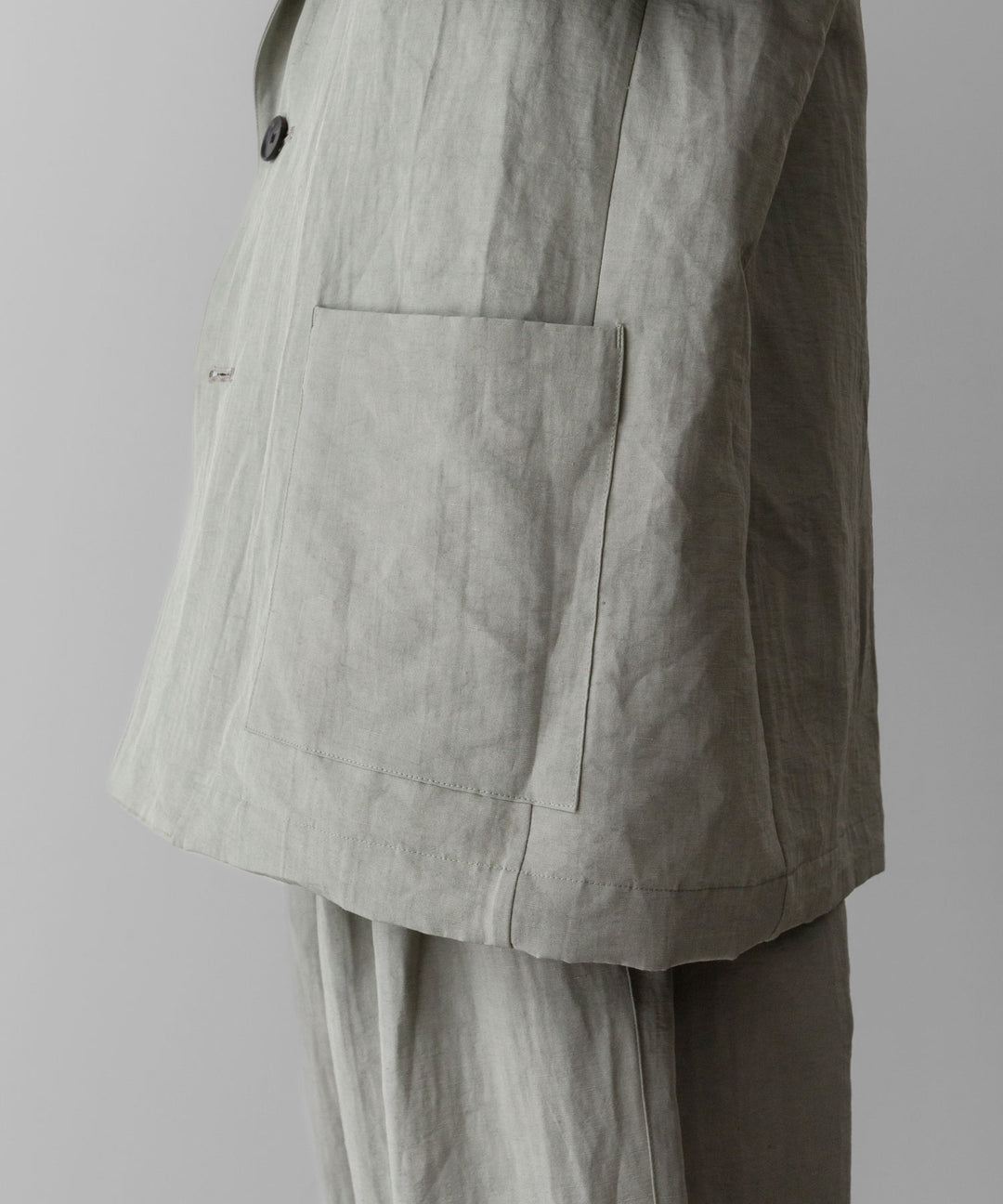 ssstein(シュタイン)のLI/NY POPLIN SINGLE BREASTED JACKET - BEIGE GREYの公式通販サイトsession福岡セレクトショップ
